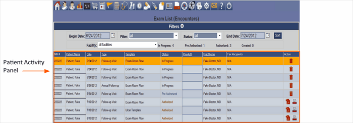 00067 patient activity panel