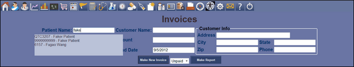 00291 invoicing enter information