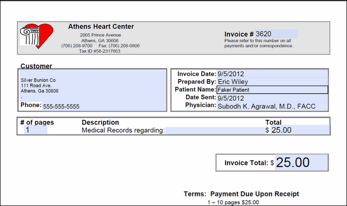 00292 newly created invoice