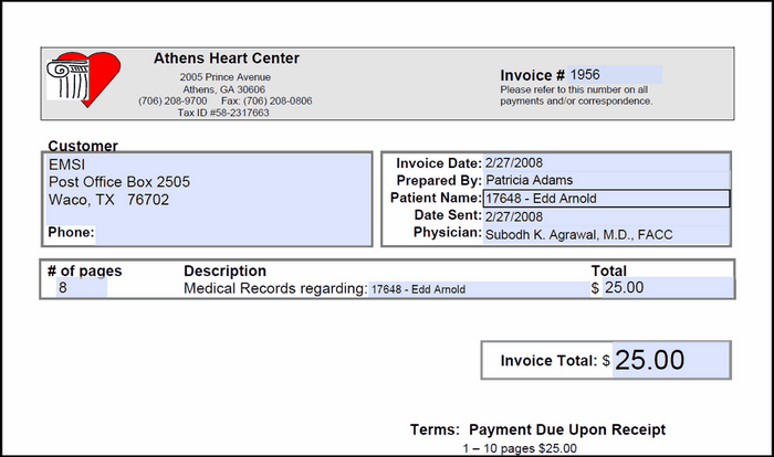 00294 viewing a invoice