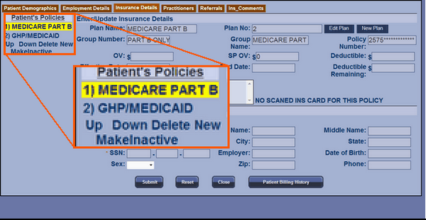 00377 patient details in the insurance details