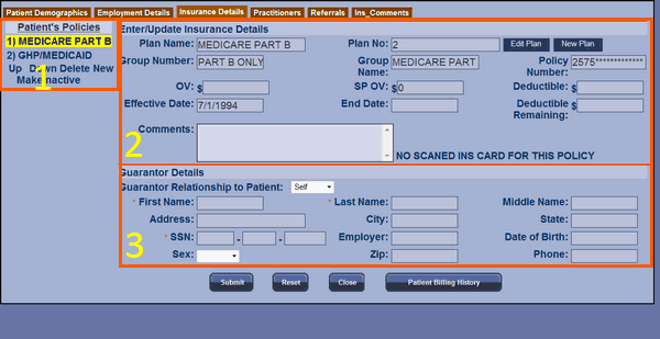 00378 insurance detail screen breakdown