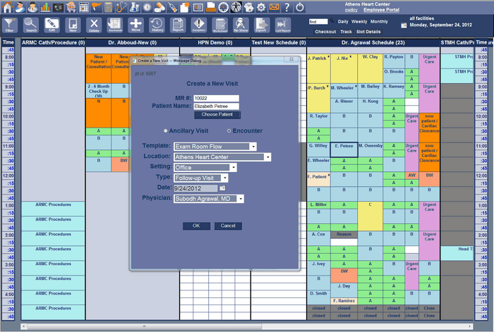 00429 worksheet non checked in patient