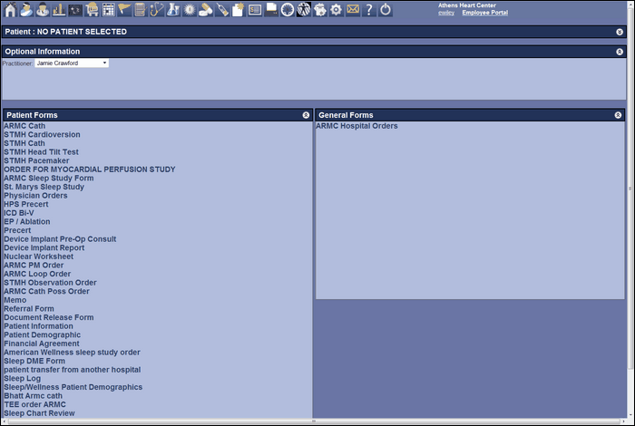 00461 forms manager screen