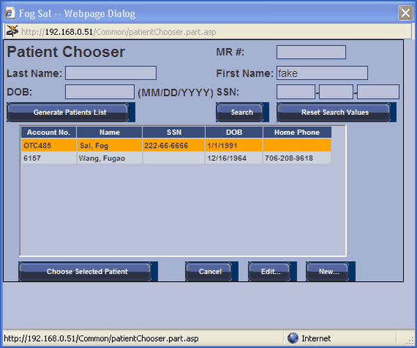 016 highlighted patient chooser