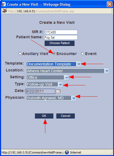 019 select template with arrows